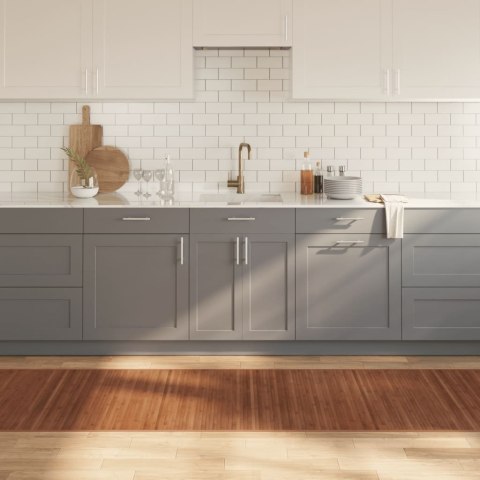 DYWAN PROSTOKĄTNY BRĄZOWY 80X300CM BAMBUSOWY