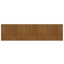 DYWAN PROSTOKĄTNY BRĄZOWY 80X300CM BAMBUSOWY