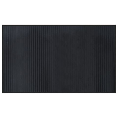 DYWAN PROSTOKĄTNY CZARNY 60X100CM BAMBUSOWY