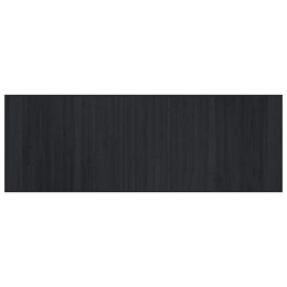 DYWAN PROSTOKĄTNY CZARNY 70X200CM BAMBUSOWY