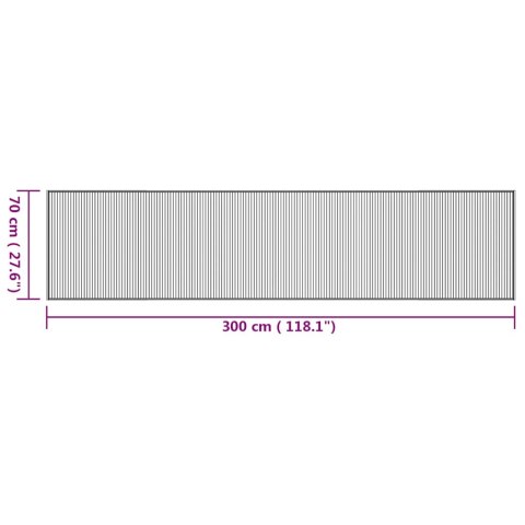DYWAN PROSTOKĄTNY NATURALNY 70X300CM BAMBUSOWY