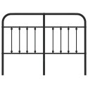 VidaXL Metalowe wymienne wezgłowie, czarne, 140 cm