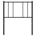 VidaXL Metalowe wymienne wezgłowie, czarne, 80 cm