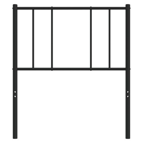 VidaXL Metalowe wymienne wezgłowie, czarne, 80 cm