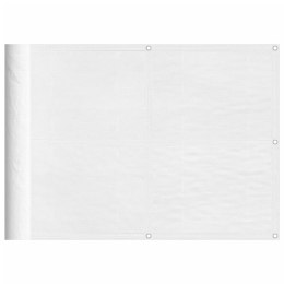 VidaXL Parawan balkonowy, biały, 75x800 cm, 100% poliester Oxford
