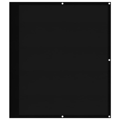 VidaXL Parawan balkonowy, czarny, 120x1000 cm, 100% poliester Oxford