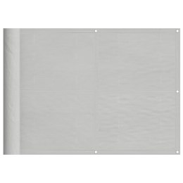 VidaXL Parawan balkonowy, jasnoszary, 75x700 cm 100% poliester Oxford