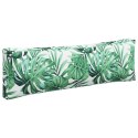 VidaXL Poduszki na palety, 3 szt., wzór w liście, tkanina