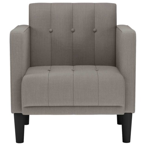 VidaXL Sofa Fotel z Podłokietnikami Taupe 53 cm Tkanina