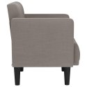 VidaXL Sofa Fotel z Podłokietnikami Taupe 53 cm Tkanina