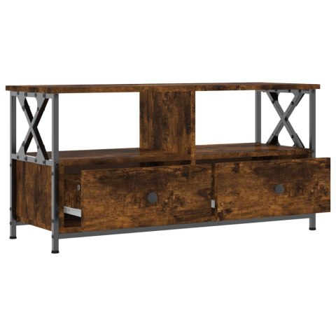 SZAFKA POD TELEWIZOR PRZYDYMIONY DĄB 90X33X45CM