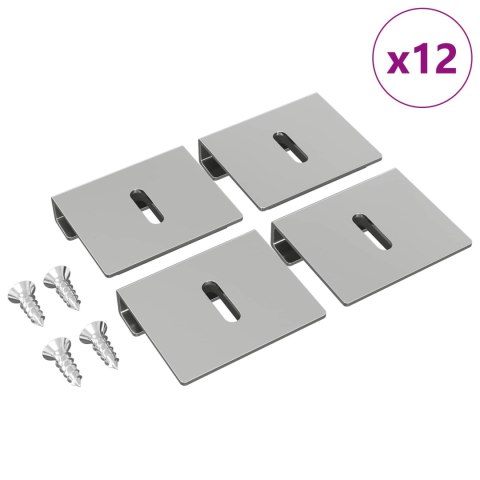 UCHWYT DO LUSTRA 12 PCS NIKIEL 35X 30X 8,3MM STAL