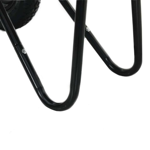 VidaXL Wózek Srebrny i czarny 124 x 73 x 65 cm Stal