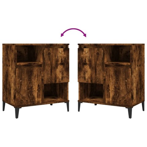 KOMODY 2 SZT. PRZYDYMIONY DĄB 60X35X70CM