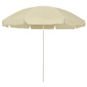 VidaXL Parasol plażowy, piaskowy żółty, 240 cm