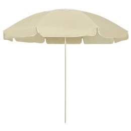 VidaXL Parasol plażowy, piaskowy żółty, 240 cm