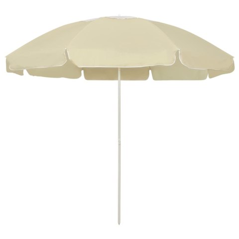 VidaXL Parasol plażowy, piaskowy żółty, 240 cm