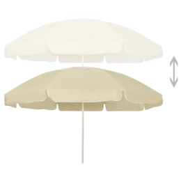 VidaXL Parasol plażowy, piaskowy żółty, 240 cm