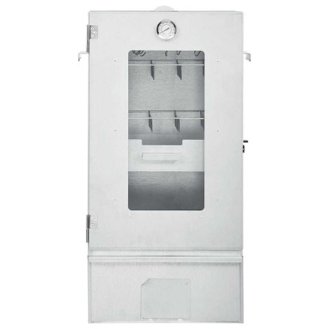 VidaXL Wędzarnia ze stolikiem, stal galwanizowana