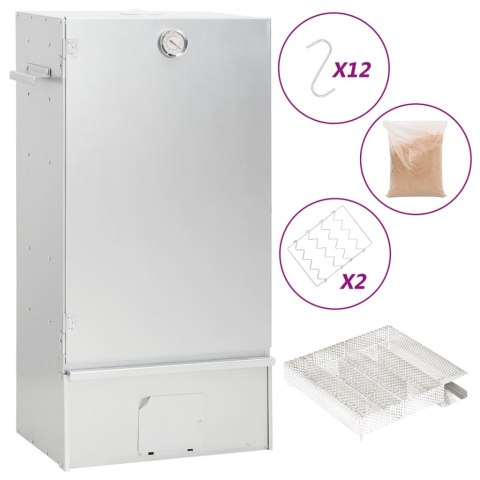 WĘDZARNIA 44,5X29X83 CM GENERATOR ZIMNEGO DYMU ZESTAW 12 HACZYKÓW WIÓRY 1KG