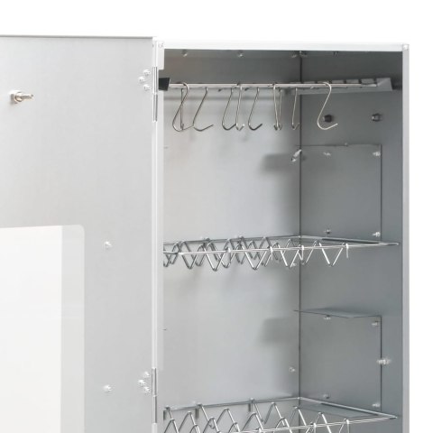 WĘDZARNIA 110CM Z OKNEM GENERATOR ZIMNEGO DYMU ZESTAW 12 HACZYKÓW WIÓRY 1KG