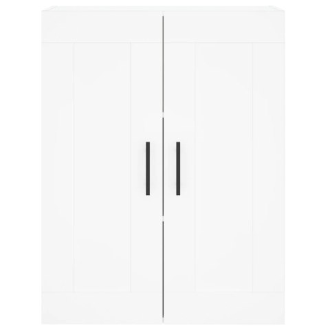 VidaXL Witrynka, biała, 69,5x34x180 cm, materiał drewnopochodny