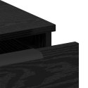VidaXL Biurko Czarny Dąb 133 x 50 x 75 cm Materiał drewnopochodny