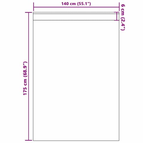 VidaXL Firany blackout z kółkami 2 pcs Jasna biel 175 x 140 cm