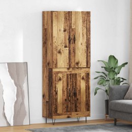 VidaXL Highboard 2 pcs Stare drewno Materiał drewnopochodny