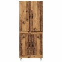 VidaXL Highboard 2 pcs Stare drewno Materiał drewnopochodny