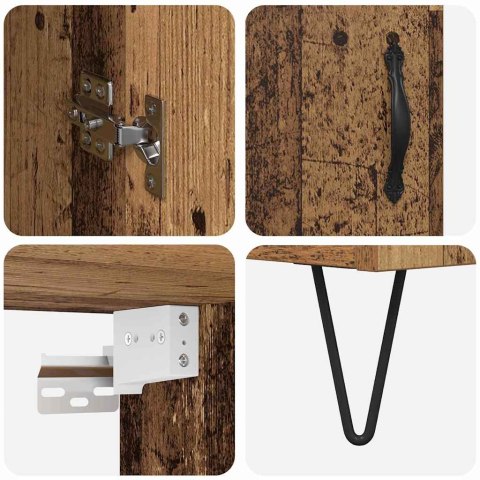 VidaXL Highboard Stare drewno 69,5 x 34 x 180 cm