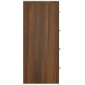 KOMODA Z 4 SZUFLADAMI 60X 30,5X 71CM BRĄZOWY DĄB