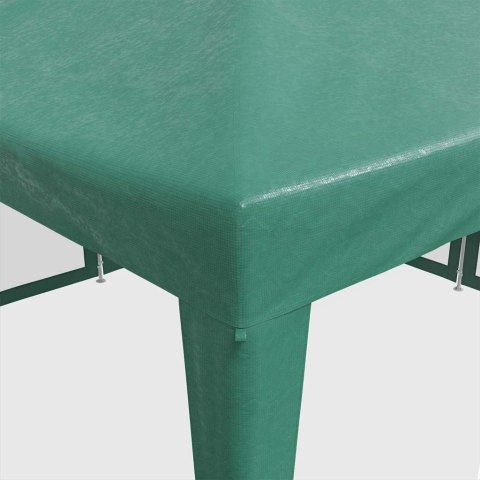 NAMIOT IMPREZOWY Z 8 ŚCIANAMI Z SIATKI ZIELONY 4X4M HDPE