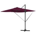 VidaXL Parasol plażowy Bordeaux Czerwony 286 x 284 x 270 cm