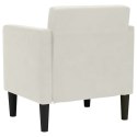 VidaXL Sofa Fotel z Podłokietnikami Kremowy 53 cm Aksamit