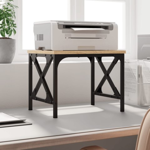 STOJAK POD DRUKARKĘ DĄB SONOMA ORGANIZER BIURKO PÓŁKA LOFT METALOWA 40X30X31CM