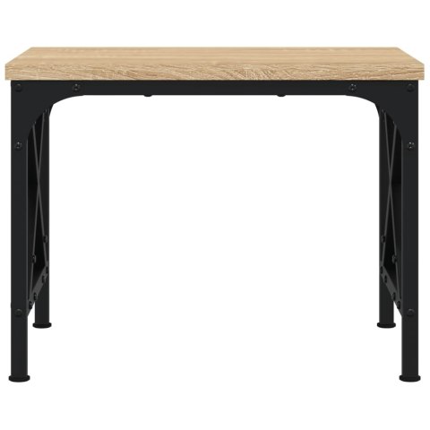 STOJAK POD DRUKARKĘ DĄB SONOMA ORGANIZER BIURKO PÓŁKA LOFT METALOWA 40X30X31CM