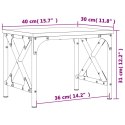 STOJAK POD DRUKARKĘ DĄB SONOMA ORGANIZER BIURKO PÓŁKA LOFT METALOWA 40X30X31CM