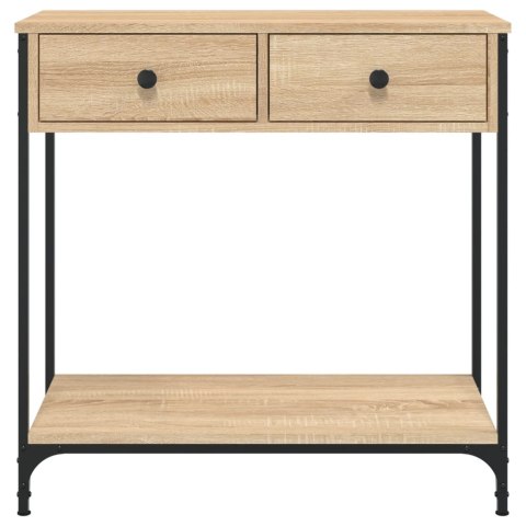 VidaXL Stolik konsolowy, dąb sonoma, 75x34,5x75 cm
