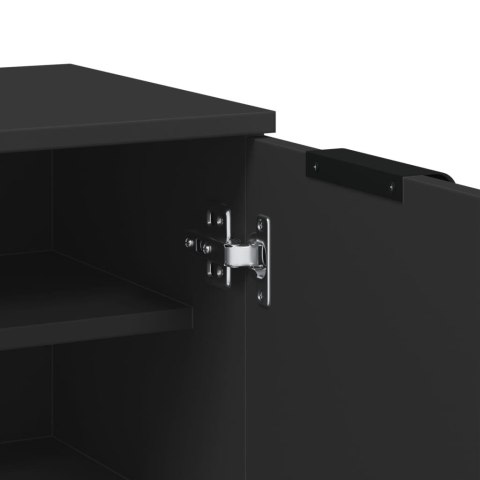 SZAFKA NA BUTY CZARNA 59X35X100CM