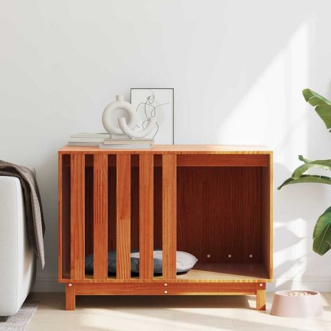 VidaXL Domek dla Psów z przechowywaniem Woskowy Brąz 100 x 70 x 70 cm