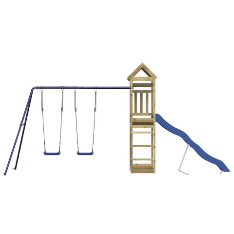 VidaXL Plac zabaw do ogrodu, impregnowane drewno sosnowe