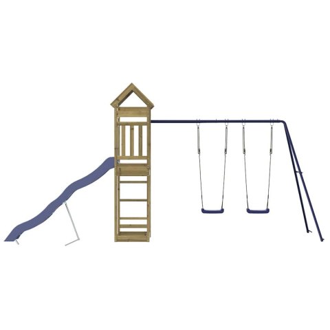 VidaXL Plac zabaw do ogrodu, impregnowane drewno sosnowe