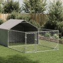 ZEWNĘTRZNA BUDA DLA PSA Z WYBIEGIEM 5X2X1,5 M STAL OCYNKOWANA