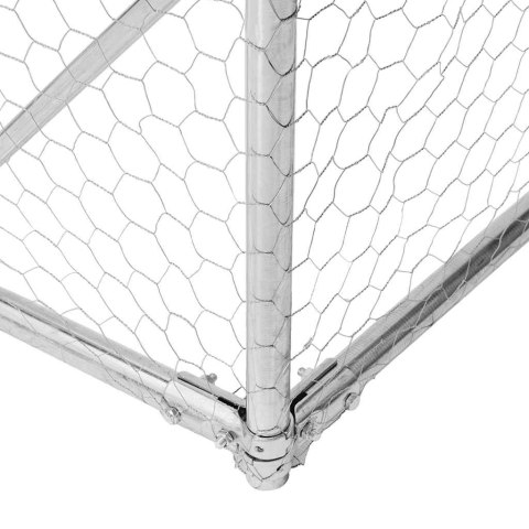 ZEWNĘTRZNA BUDA DLA PSA Z WYBIEGIEM 5X2X1,5 M STAL OCYNKOWANA