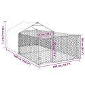ZEWNĘTRZNA BUDA DLA PSA Z WYBIEGIEM 5X2X1,5 M STAL OCYNKOWANA