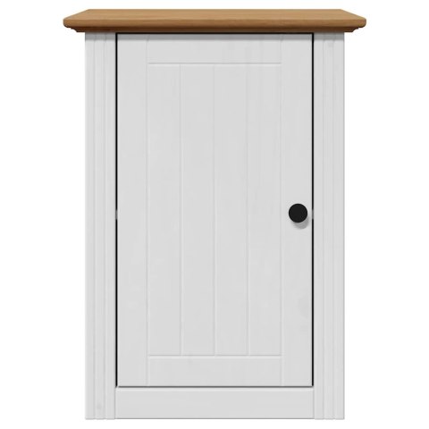 3-CZĘŚCIOWY ZESTAW MEBLI ŁAZIENKOWYCH "BODO" BIAŁY I BRĄZOWY