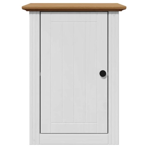 4-CZĘŚCIOWY ZESTAW MEBLI ŁAZIENKOWYCH "BODO" BIAŁY I BRĄZOWY