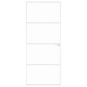 VidaXL Drzwi wewnętrzne, białe, 83x201,5 cm, szkło i aluminium