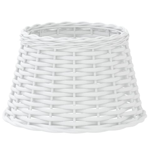 VidaXL Klosz do lampy, biały, Ø38x23 cm, wiklina
